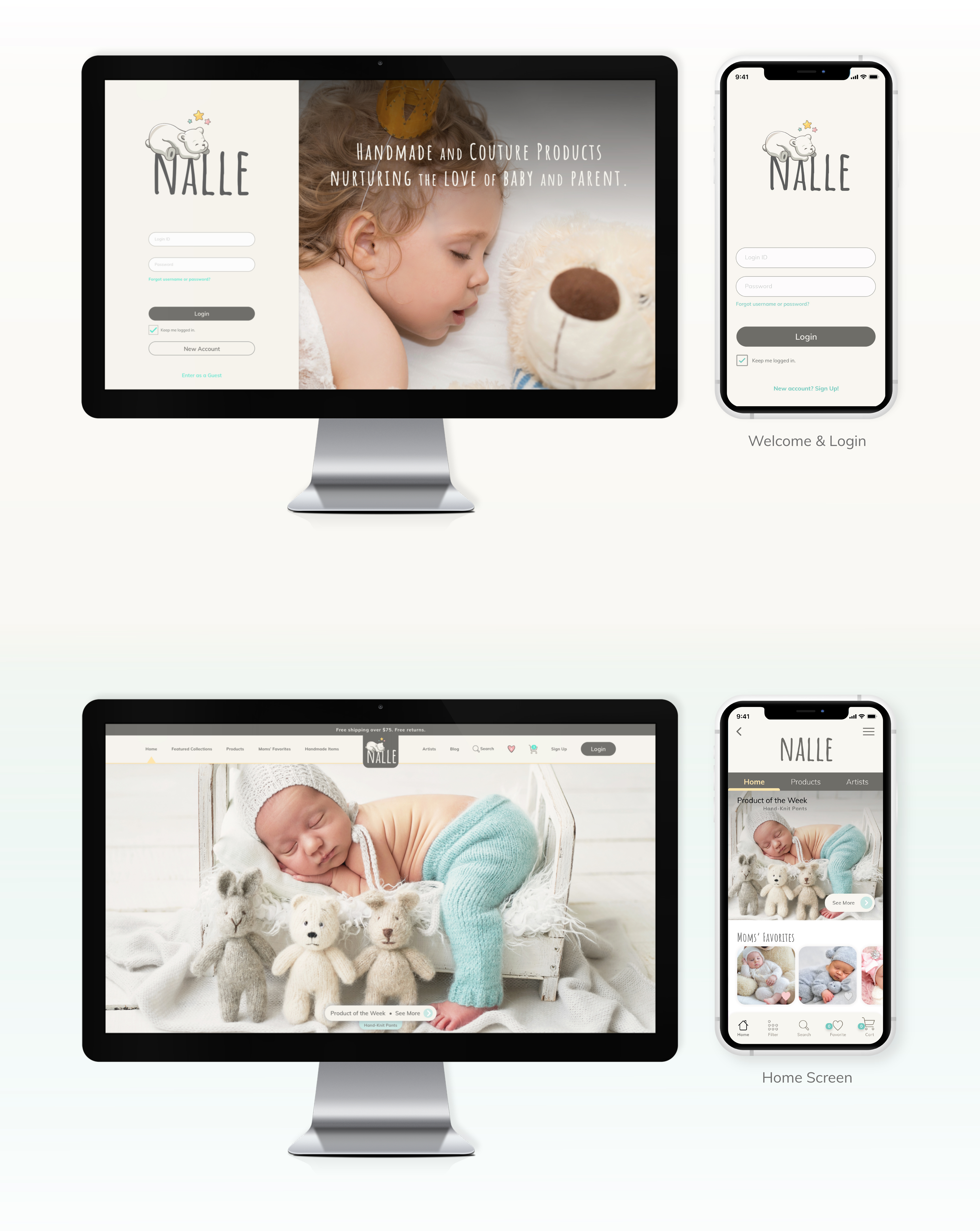 nalle portfolio screen 1