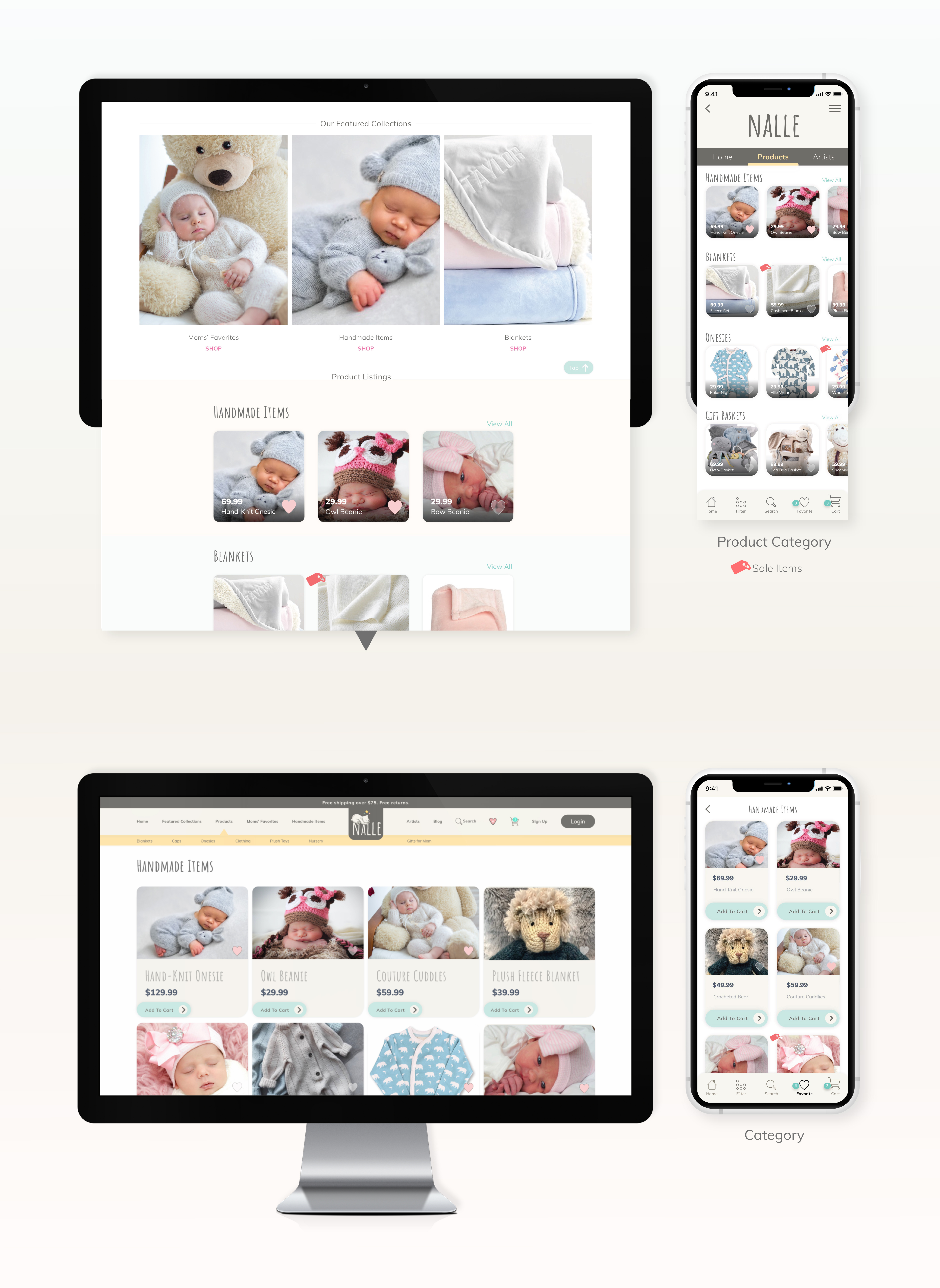 nalle portfolio screen 1