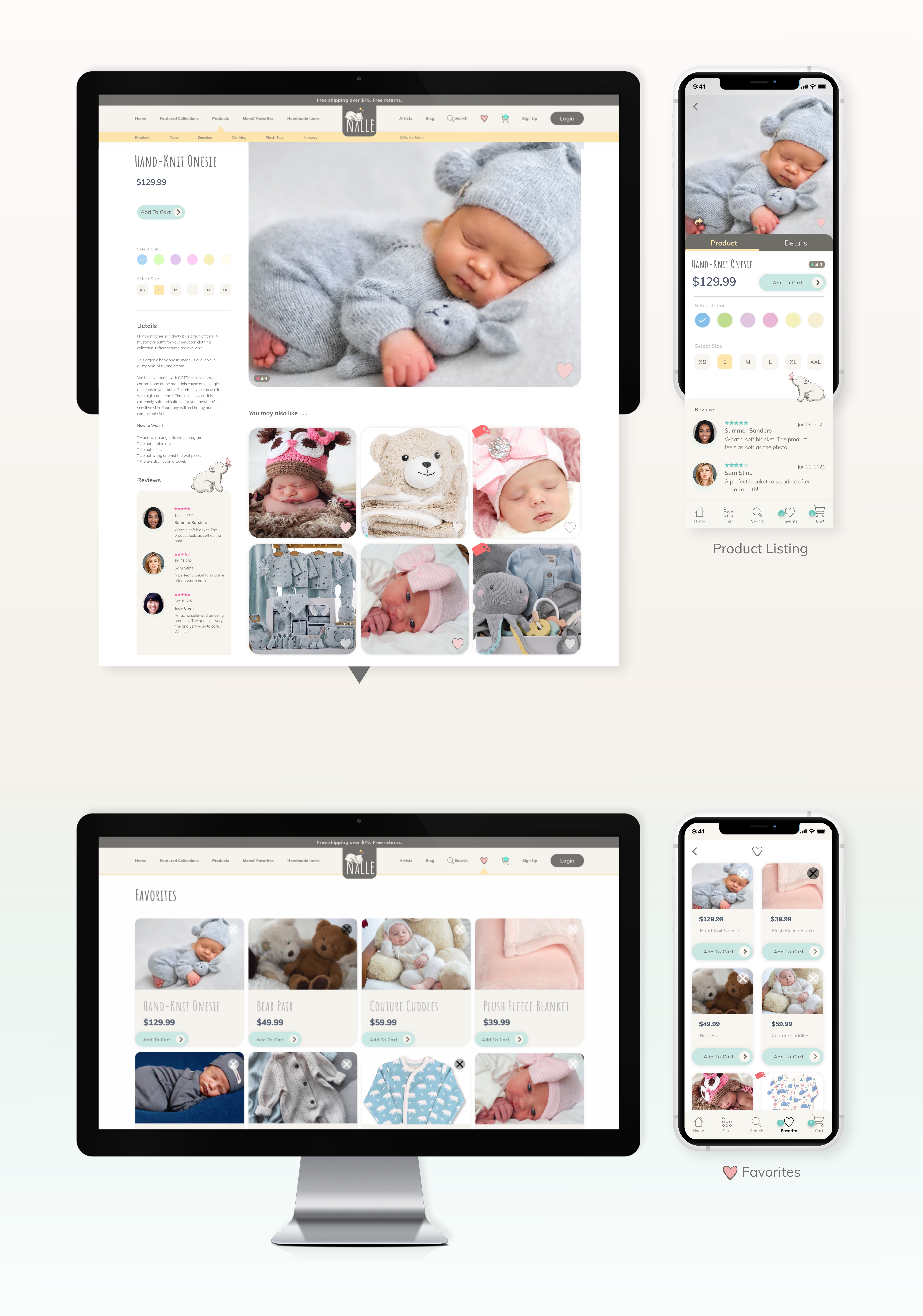 nalle portfolio screen 1